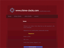 Tablet Screenshot of chime-clocks.com